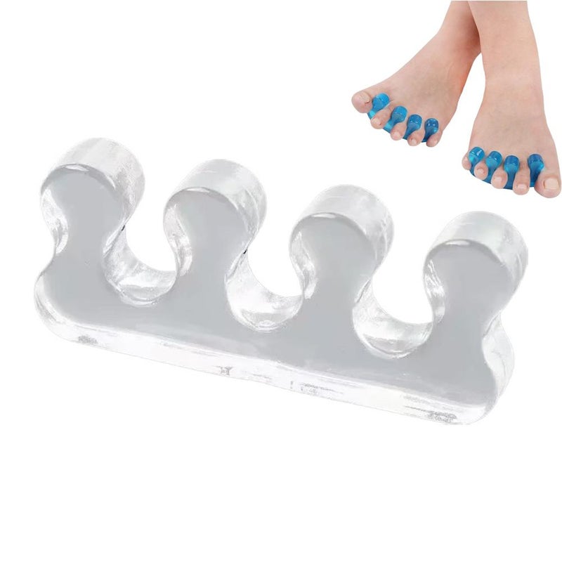 Toe valgus fixation device, toe overlap correction device, SEBS toe separator, four-hole toe separator for foot bones